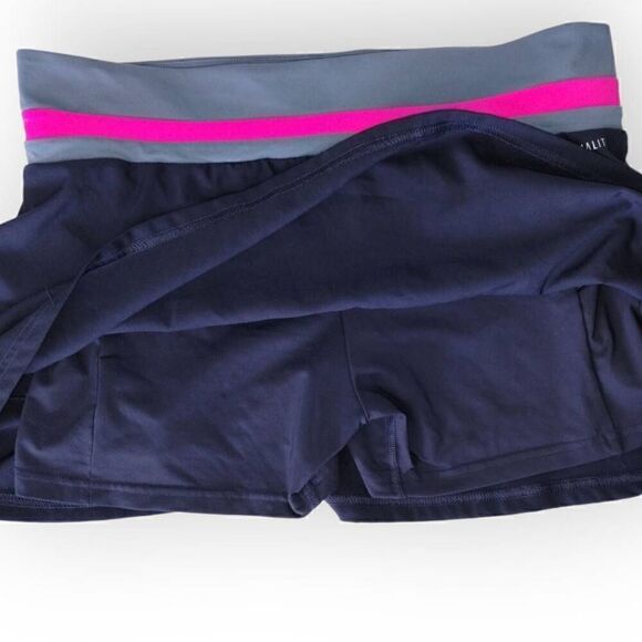 Adidas Climalite Womens Skirt Sz Large‎ Navy Blue Tennis Sport Running Shorts - Picture 3 of 9